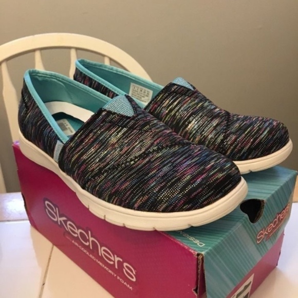 BRAND NEW girl Skechers purflex sparkle lite shoes size US 4Y - Picture 5 of 5
